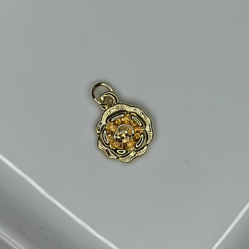 Gold Rose Charm