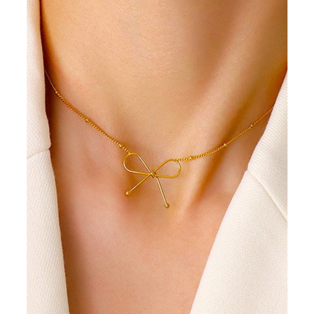 Dainty Bow Necklace