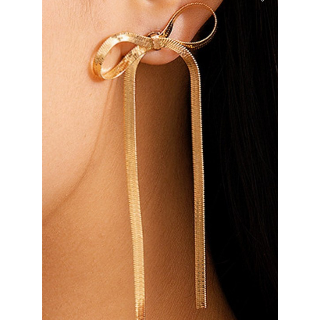 Long Bow Earrings