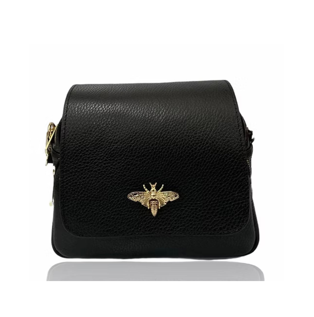 Bibi Bumble Bee Leather Crossbody Bag