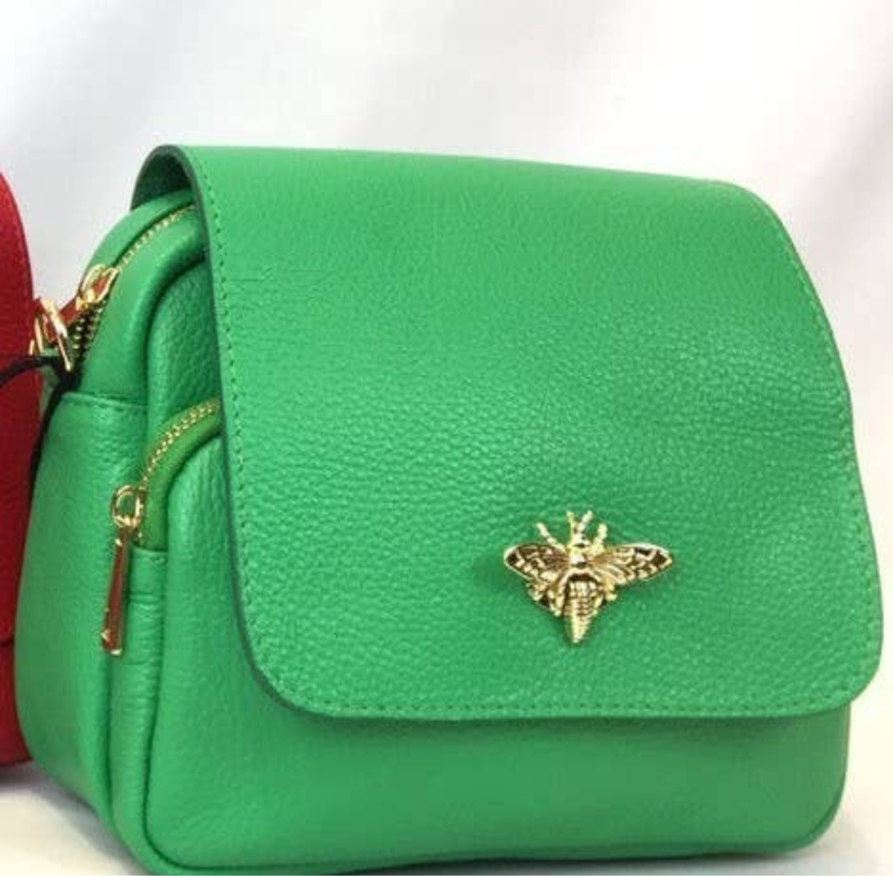 Bibi Bumble Bee Leather Crossbody Bag