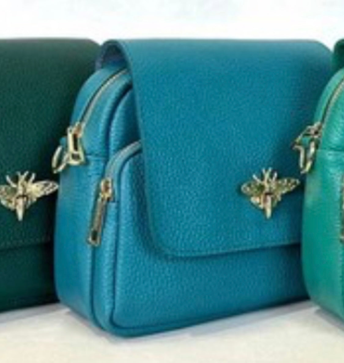 Bibi Bumble Bee Leather Crossbody Bag