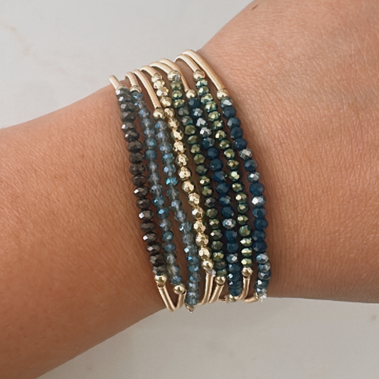 Guitar String Beaded Bracelet