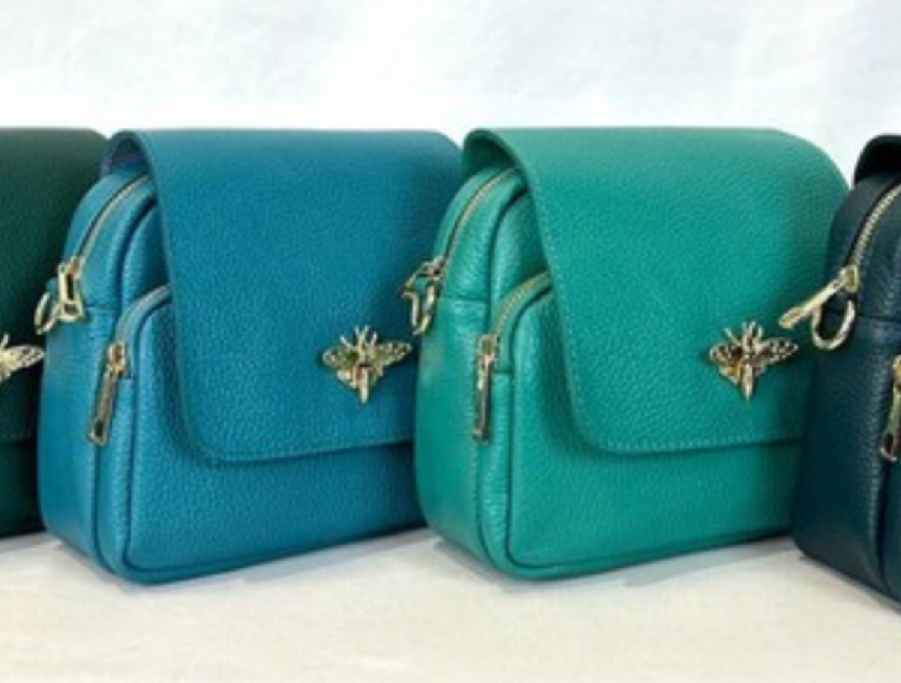 Bibi Bumble Bee Leather Crossbody Bag