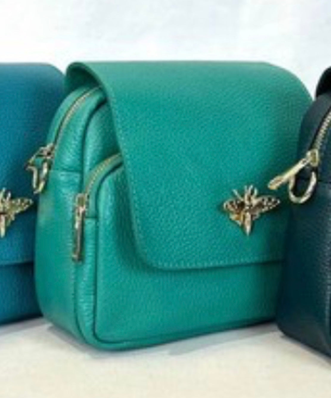 Bibi Bumble Bee Leather Crossbody Bag