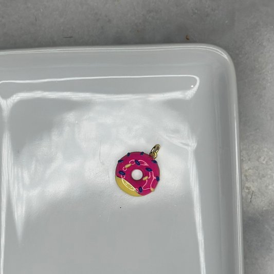 Donut Pink Glazed Charm