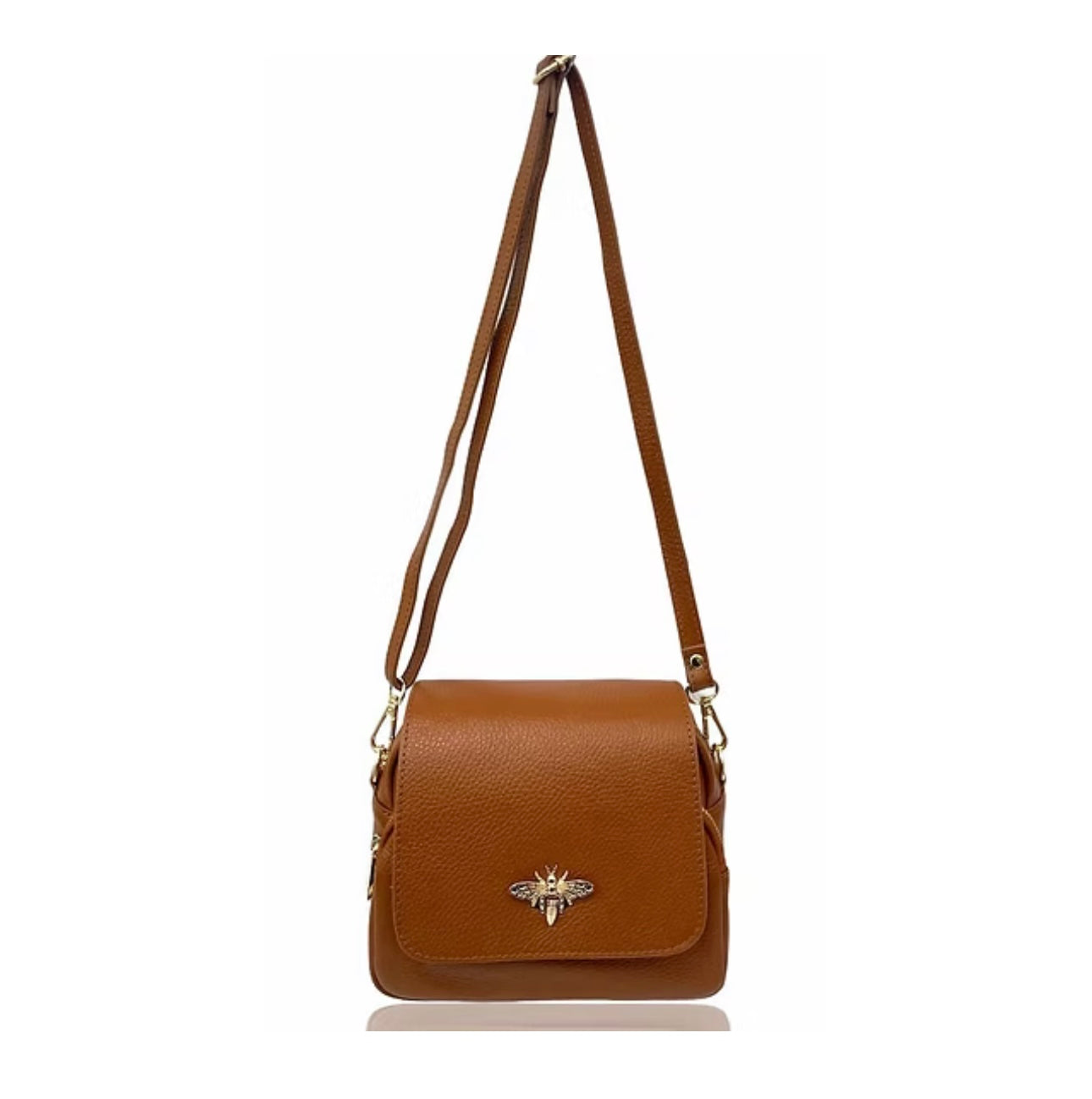 Bibi Bumble Bee Leather Crossbody Bag