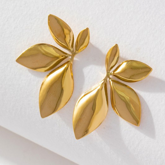Gold Leaf Earrings