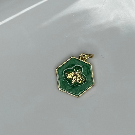 Green Bee Charm