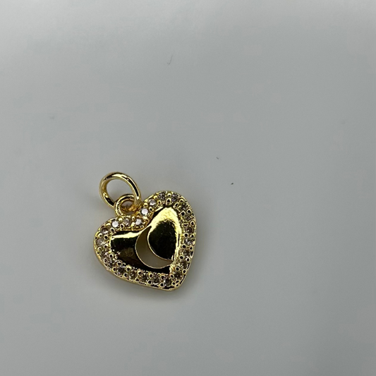 Heart Moon Charm