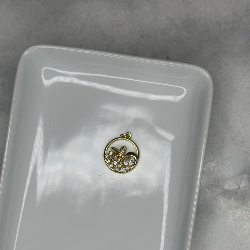 Sparkle Starfish Charm