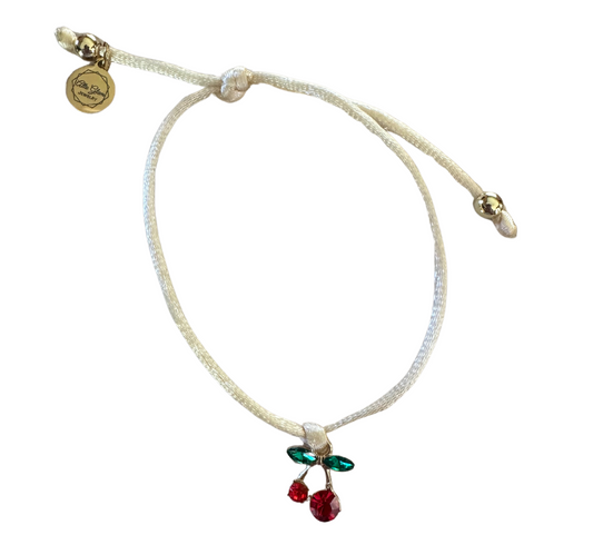 Cherry Satin Bracelet