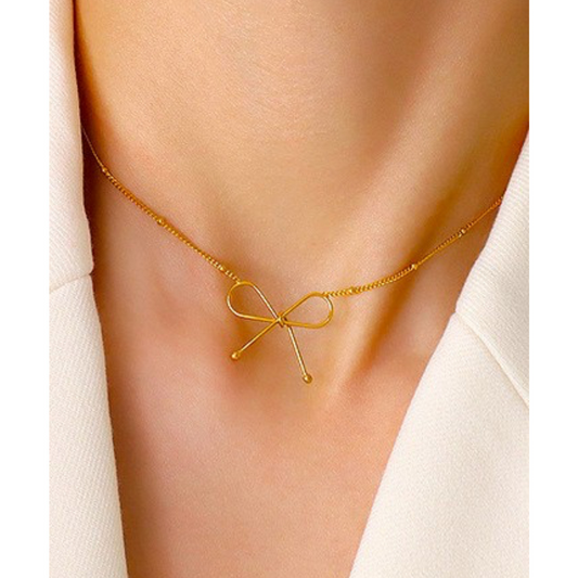 Dainty Bow Necklace