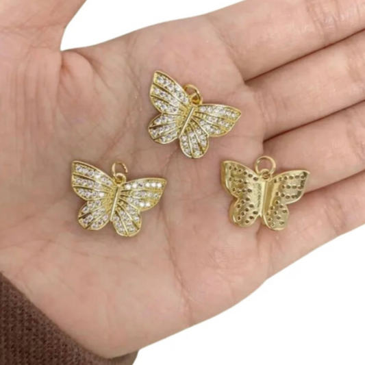 Paved Butterfly Charm